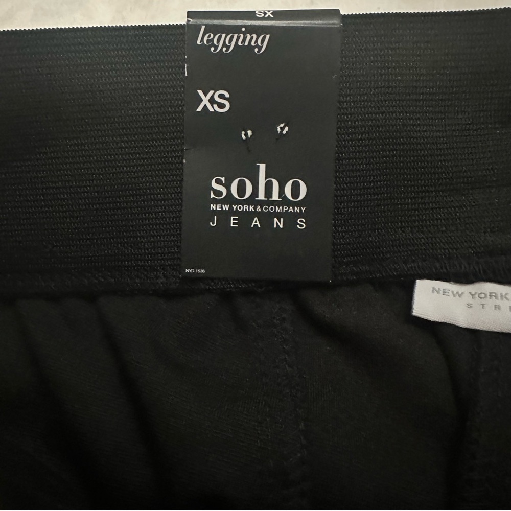 New York & Company High-Waisted Black Slim Leg Pants - Picture 2 of 6